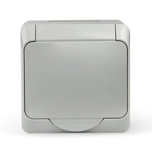 Розетка 1-м ОП Nix 16А IP54 250В с заземл. с крышкой сер. TOKOV ELECTRIC TKE-NX-R1Z-C06-IP54 Розетка 1-м ОП Nix 16А IP54 250В с заземл. с крышкой сер. TOKOV ELECTRIC TKE-NX-R1Z-C06-IP54