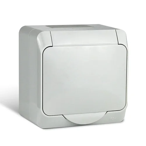 Розетка 1-м ОП Nix 16А IP54 250В с заземл. с крышкой сер. TOKOV ELECTRIC TKE-NX-R1Z-C06-IP54 Розетка 1-м ОП Nix 16А IP54 250В с заземл. с крышкой сер. TOKOV ELECTRIC TKE-NX-R1Z-C06-IP54