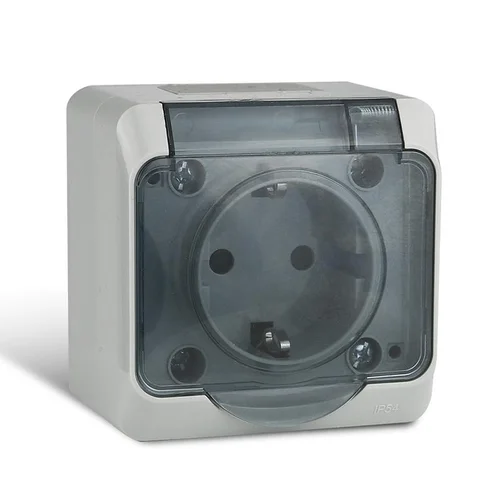 Розетка 1-м ОП Nix 16А IP54 250В с заземл. с прозр. крышкой сер. TOKOV ELECTRIC TKE-NX-R1Z-C06T-IP54 Розетка 1-м ОП Nix 16А IP54 250В с заземл. с прозр. крышкой сер. TOKOV ELECTRIC TKE-NX-R1Z-C06T-IP54