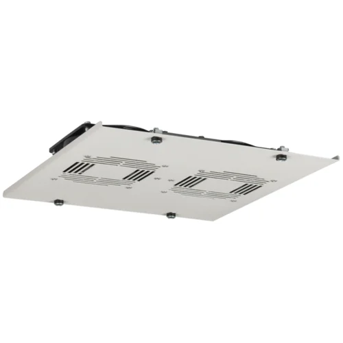 Вентиляторный блок TLK для шкафов серии TFI и TWI глубиной от 450 мм, 2 вентилятора с терморегулятором, без шнура питания, серый Вентиляторный блок TLK для шкафов серии TFI и TWI глубиной от 450 мм, 2 вентилятора с терморегулятором, без шнура питания, серый