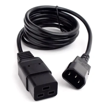 Шнур питания электрический силовой, серии TP-PC, IEC 60320 C14/IEC 60320 С19 прямой, 250B, 10A, 3х1.0 мм², 1.8 м Шнур питания электрический силовой, серии TP-PC, IEC 60320 C14/IEC 60320 С19 прямой, 250B, 10A, 3х1.0 мм², 1.8 м