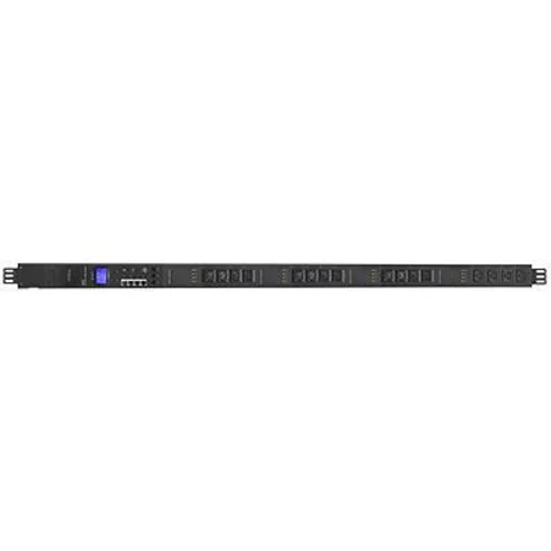 Управляемый блок розеток Tesla Power серии PRO 16 розеток, вертикальный монтаж