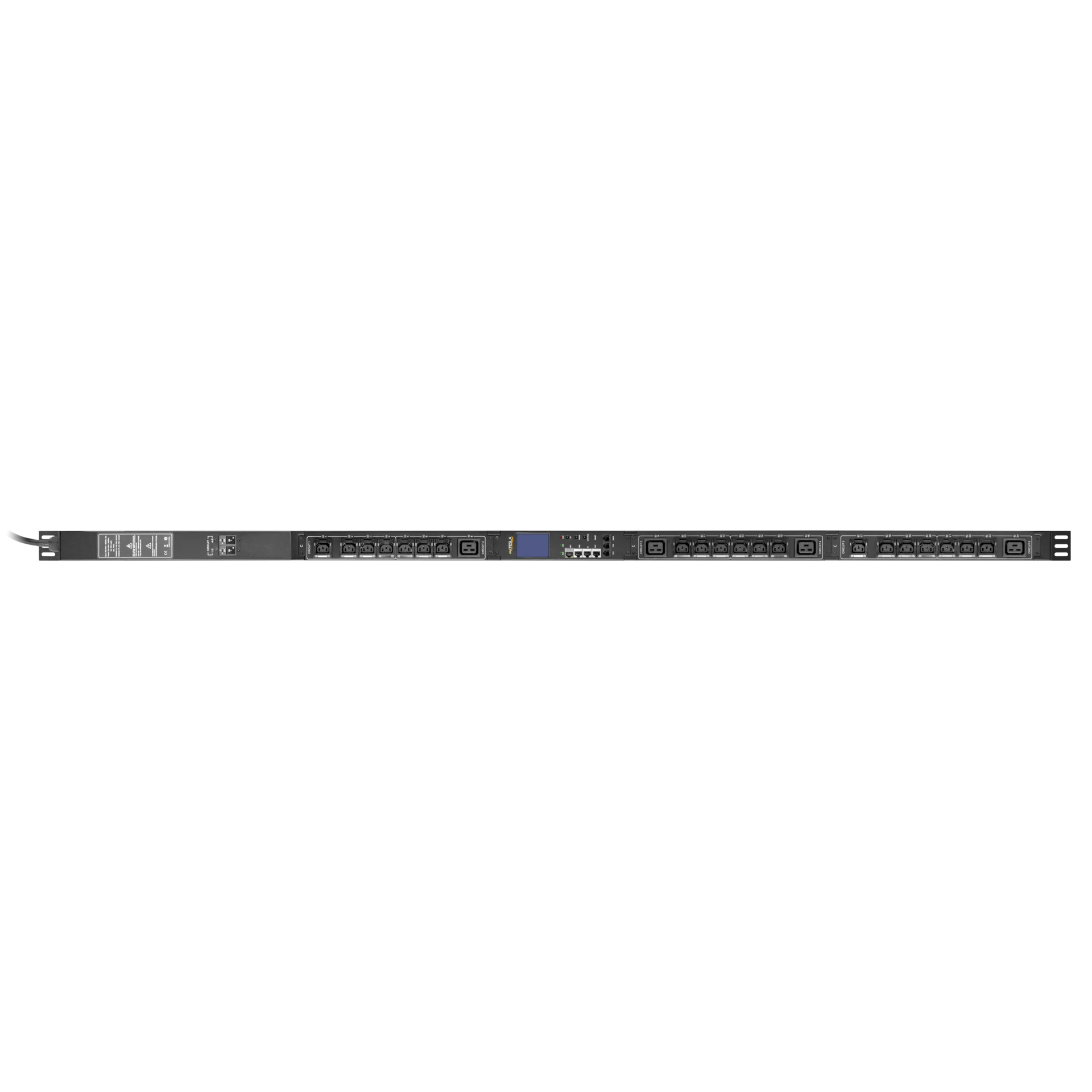 Блок розеток с функцией управления каждой розеткой серия STD, 20xC13, 4xC19, вход IEC60309 32A (2P+PE)