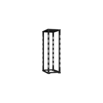 19" Монтажная стойка двухрамная 42U Ш600xГ800мм, черная 19" Монтажная стойка двухрамная 42U Ш600xГ800мм, черная