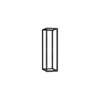 19" Монтажная стойка двухрамная раздвижная 42U Ш550хГ600-1000мм, черная