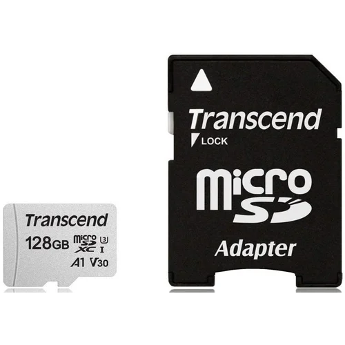 Флеш-накопитель Transcend Карта памяти Transcend 128GB UHS-I U3A1 microSD with Adapter