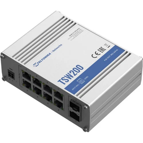 Промышленный PoE коммутатор Teltonika TSW200 Промышленный PoE коммутатор Teltonika TSW200