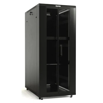 Шкаф напольный 19-дюймовый, 42U, 2055x800х1000 мм (ВхШхГ), передняя и задняя распашные перфорированные двери, 2 вертикальных кабельных организаторf
