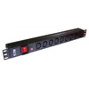 Блок распределения питания Lanmaster TWT-PDU19-10A8C3 гор.размещ. 8xC13 базовые 10A C14