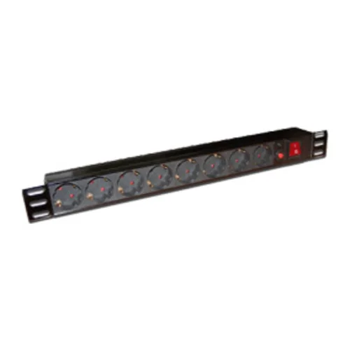 Блок распределения питания Lanmaster TWT-PDU19-10A8P-3.0 гор.размещ. 8xSchuko базовые 10A Schuko 3м
