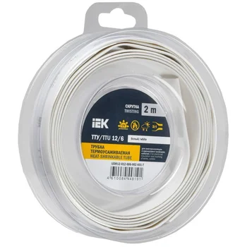 Трубка термоусадочная ТТУ нг-LS 12/6 бел. (уп.2м) IEK UDR12-012-006-002-K01-T Трубка термоусадочная ТТУ нг-LS 12/6 бел. (уп.2м) IEK UDR12-012-006-002-K01-T