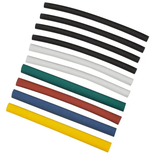 Набор трубок термоусадочных тонкостен. ТТУ 6/3 (4хЧ; 2хБ; К; С; Ж; З) 10х10см разноцвет. IEK UDRS-D3