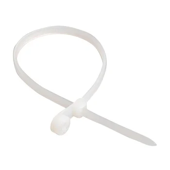 Хомут кабельный 3.5х100 нейл. бел. с отвер. для креп. ХОК (уп.100шт) IEK UHH40-4-100-100 Хомут кабельный 3.5х100 нейл. бел. с отвер. для креп. ХОК (уп.100шт) IEK UHH40-4-100-100