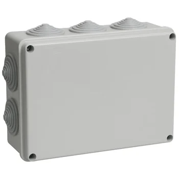 Коробка распаячная ОП 190х140х70 IP44 КМ41243 RAL7035 IEK UKO11-190-140-070-K41-44 Коробка распаячная ОП 190х140х70 IP44 КМ41243 RAL7035 IEK UKO11-190-140-070-K41-44