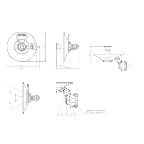 Антенна направленная RF elements UltraDish TP 400 5GHz, 24.5dBi Антенна направленная RF elements UltraDish TP 400 5GHz, 24.5dBi