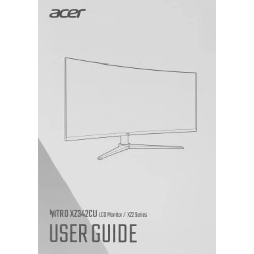 Монитор Acer 34" Nitro XZ342CUV3bmiiphx черный VA LED 1ms 21:9 HDMI M/M матовая HAS 400cd 178гр/178г Монитор Acer 34" Nitro XZ342CUV3bmiiphx черный VA LED 1ms 21:9 HDMI M/M матовая HAS 400cd 178гр/178г