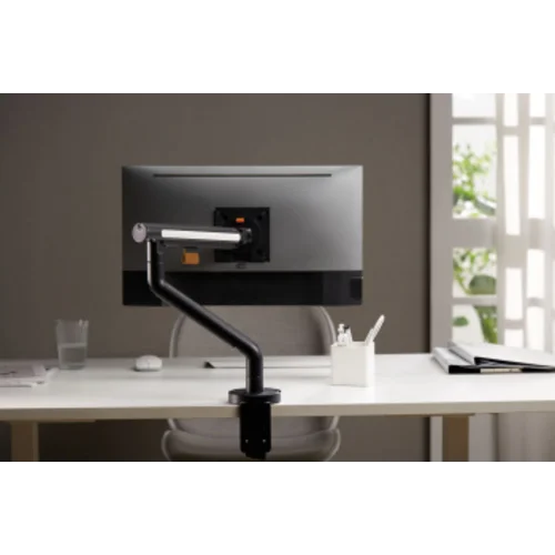 Кронштейн для мониторов Ultramounts UM725B черный 17"-32" макс.9кг крепление к столешнице поворот и