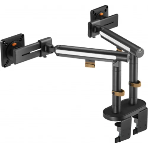 Кронштейн для мониторов Ultramounts UM727B черный 17"-32" макс.9кг крепление к столешнице поворот и