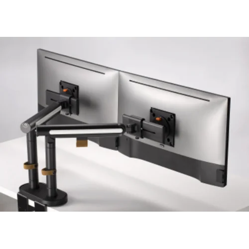 Кронштейн для мониторов Ultramounts UM727B черный 17"-32" макс.9кг крепление к столешнице поворот и