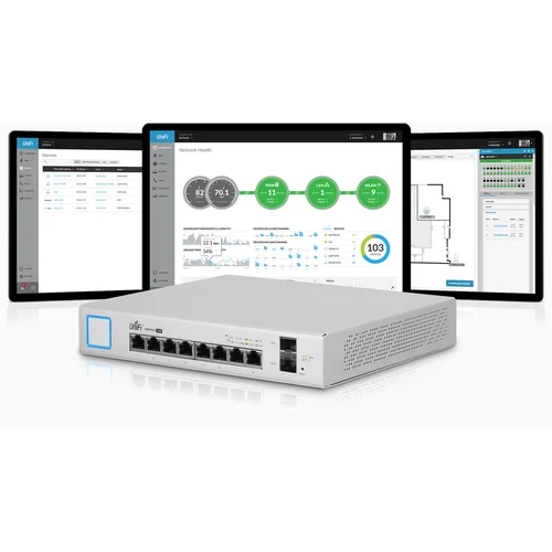 Коммутатор Ubiquiti UniFi Switch PoE 8 портов 150W Коммутатор Ubiquiti UniFi Switch PoE 8 портов 150W