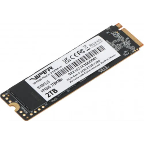 Накопитель SSD Patriot PCIe 4.0 x4 2TB VP4300-2TBM28H Viper VP4300 M.2 2280 Накопитель SSD Patriot PCIe 4.0 x4 2TB VP4300-2TBM28H Viper VP4300 M.2 2280