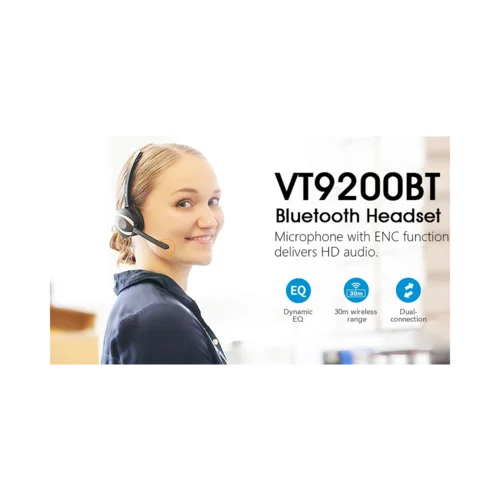 Гарнитура VT9200, Моно, HD звук, 30м Bluetooth, USB Type-C Dongle