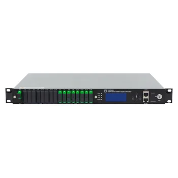 Оптический усилитель VERMAX для сетей КТВ, 1 вход, 16*18dBm выход, RT1, 1U