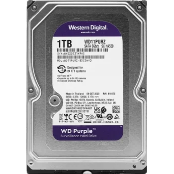 Жесткий диск WD SATA-III 1TB WD11PURZ Surveillance Purple (5400rpm) 64Mb 3.5" Жесткий диск WD SATA-III 1TB WD11PURZ Surveillance Purple (5400rpm) 64Mb 3.5"