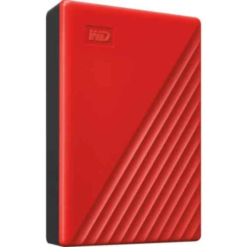 Жесткий диск WD USB 3.2 Gen 1 4Tb WDBPKJ0040BRD-WESN My Passport 2.5" красный