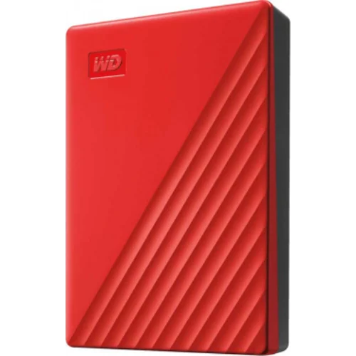 Жесткий диск WD USB 3.2 Gen 1 4Tb WDBPKJ0040BRD-WESN My Passport 2.5" красный