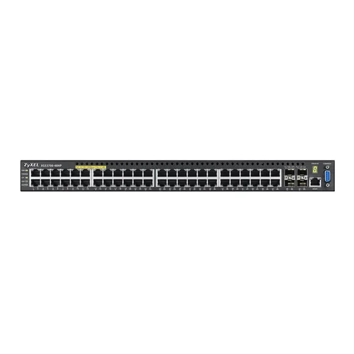 Коммутатор ZYXEL XGS3700-48HP 48-port Managed L2+ High Power PoE Gigabit Switch with 4 slots 10G SFP+ Коммутатор ZYXEL XGS3700-48HP 48-port Managed L2+ High Power PoE Gigabit Switch with 4 slots 10G SFP+