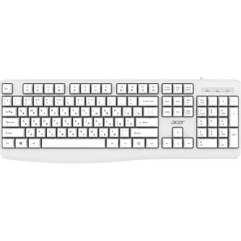 Клавиатура Acer OKW301 белый USB (ZL.KBDCC.01B) Клавиатура Acer OKW301 белый USB (ZL.KBDCC.01B)