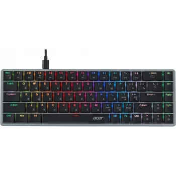 Клавиатура Acer OKW302 механическая серебристый USB for gamer LED (ZL.KBDCC.01C) Клавиатура Acer OKW302 механическая серебристый USB for gamer LED (ZL.KBDCC.01C)