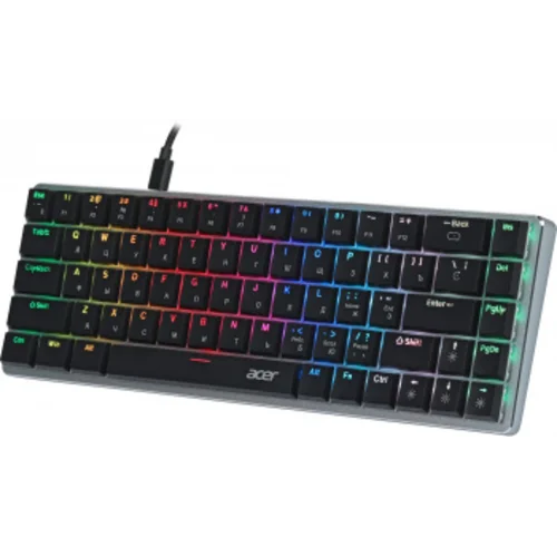 Клавиатура Acer OKW302 механическая серебристый USB for gamer LED (ZL.KBDCC.01C) Клавиатура Acer OKW302 механическая серебристый USB for gamer LED (ZL.KBDCC.01C)