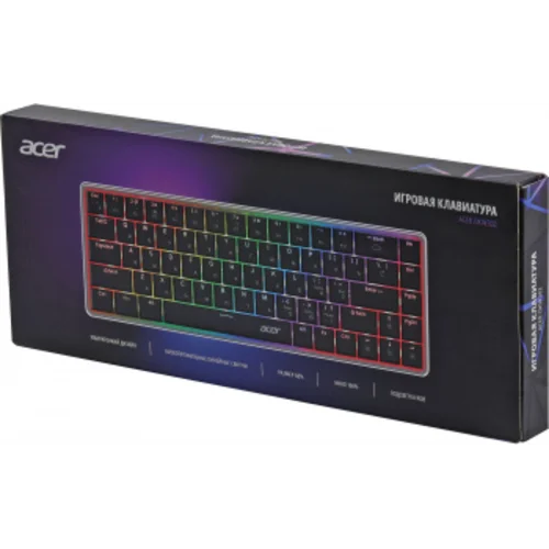 Клавиатура Acer OKW302 механическая серебристый USB for gamer LED (ZL.KBDCC.01C) Клавиатура Acer OKW302 механическая серебристый USB for gamer LED (ZL.KBDCC.01C)