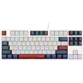 Клавиатура Acer OKW305 механическая белый USB Multimedia for gamer LED (ZL.KBDCC.01W) Клавиатура Acer OKW305 механическая белый USB Multimedia for gamer LED (ZL.KBDCC.01W)