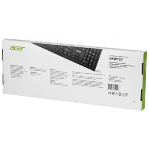 Клавиатура Acer OKW120 черный USB (ZL.KBDEE.006)