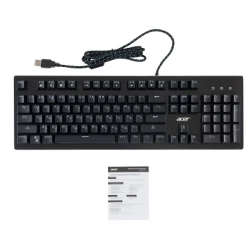 Клавиатура Acer OKW127 механическая черный USB for gamer LED (ZL.KBDEE.00H) Клавиатура Acer OKW127 механическая черный USB for gamer LED (ZL.KBDEE.00H)