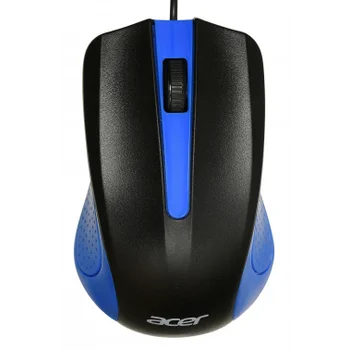 Мышь Acer OMW011 черный/синий оптическая (1200dpi) USB (3but) Мышь Acer OMW011 черный/синий оптическая (1200dpi) USB (3but)