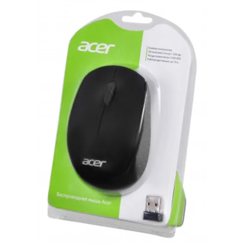 Мышь Acer OMR020 черный оптическая (1200dpi) беспроводная USB для ноутбука (3but) Мышь Acer OMR020 черный оптическая (1200dpi) беспроводная USB для ноутбука (3but)