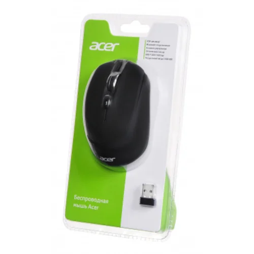 Мышь Acer OMR050 черный оптическая (1600dpi) беспроводная BT/Radio USB (6but)