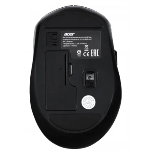 Мышь Acer OMR060 черный оптическая (1600dpi) беспроводная USB (6but)