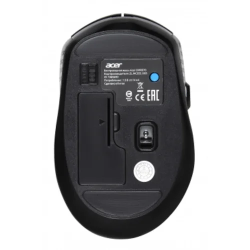 Мышь Acer OMR070 черный оптическая (1600dpi) беспроводная BT/Radio USB для ноутбука (6but)