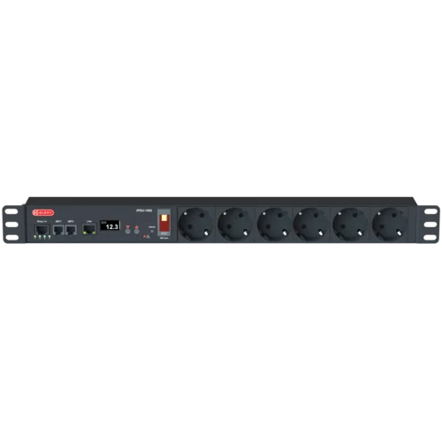Блок розеток интеллектуальный: Ethernet, 1U 19", 230V, 15A, in: Schuko, out: (6) Schuko Блок розеток интеллектуальный: Ethernet, 1U 19", 230V, 15A, in: Schuko, out: (6) Schuko