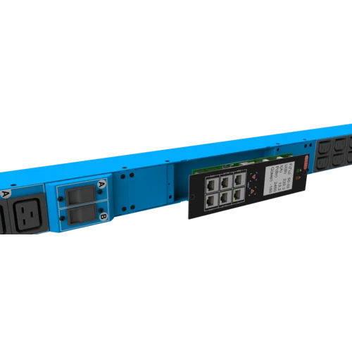 Блок розеток интеллектуальный: Ethernet, 0U, 400V, (3) 32A, in: IEC309, out: (12) C19; (36) C13 Блок розеток интеллектуальный: Ethernet, 0U, 400V, (3) 32A, in: IEC309, out: (12) C19; (36) C13