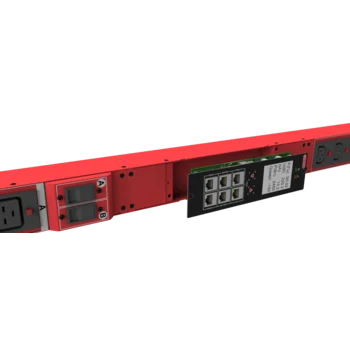 Блок розеток интеллектуальный: Ethernet, 0U, 400V, (3) 32A, in: IEC309, out: (6) C19; (18) C13 с фиксацией кабелей Блок розеток интеллектуальный: Ethernet, 0U, 400V, (3) 32A, in: IEC309, out: (6) C19; (18) C13 с фиксацией кабелей