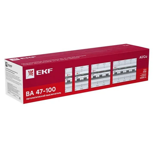 Выключатель автоматический модульный 3п C 32А 10кА ВА 47-100 PROxima EKF mcb47100-3-32C-pro Выключатель автоматический модульный 3п C 32А 10кА ВА 47-100 PROxima EKF mcb47100-3-32C-pro