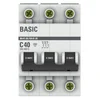 Выключатель автоматический модульный 3п C 40А 4.5кА ВА 47-29 Basic EKF mcb4729-3-40C Выключатель автоматический модульный 3п C 40А 4.5кА ВА 47-29 Basic EKF mcb4729-3-40C