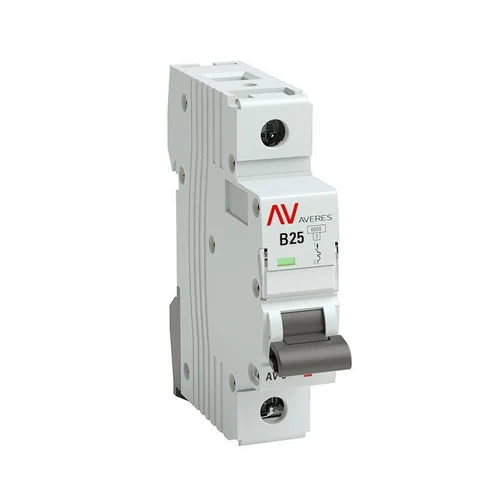 Выключатель автоматический модульный 1п B 25А 6кА AV-6 AVERES EKF mcb6-1-25B-av Выключатель автоматический модульный 1п B 25А 6кА AV-6 AVERES EKF mcb6-1-25B-av