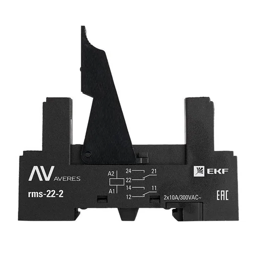 Разъем для реле РM slim 22/2 AVERES EKF rms-22-2 Разъем для реле РM slim 22/2 AVERES EKF rms-22-2